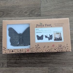 New Potty Feet Butterfly Potting Feet Set Of 3